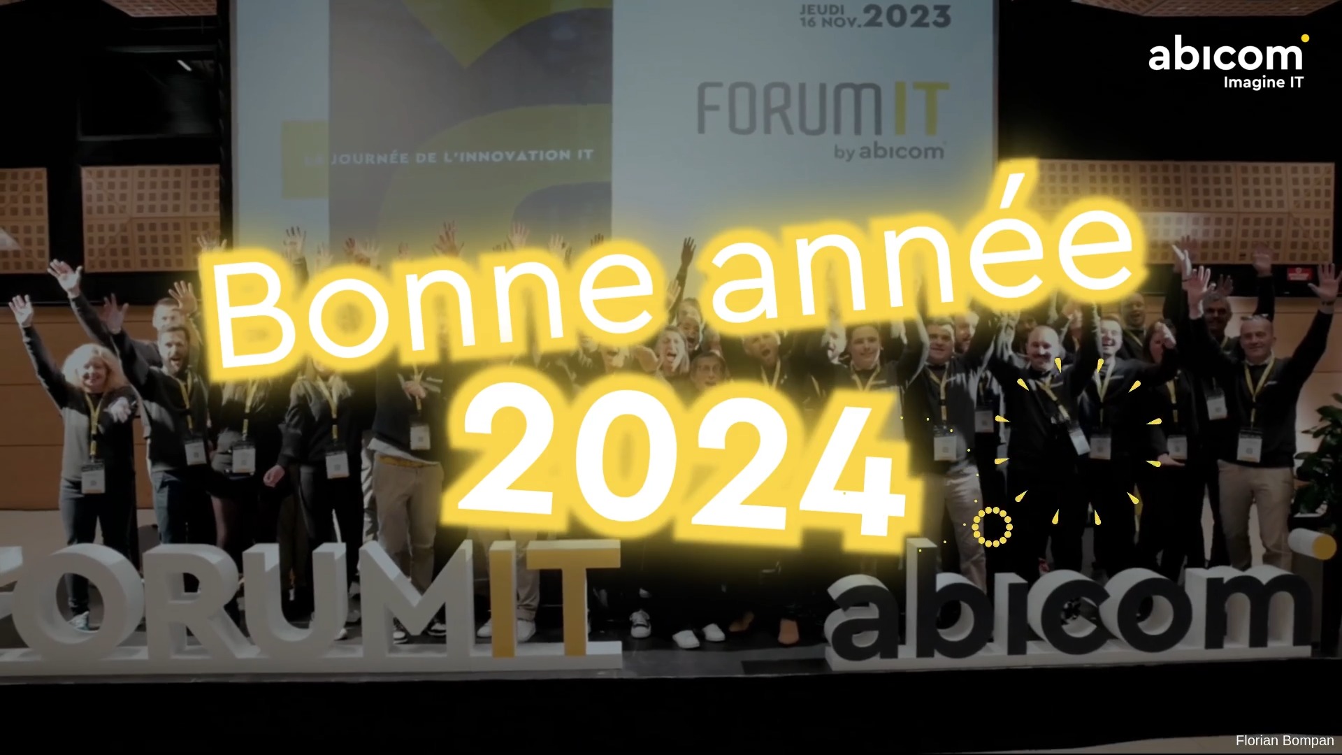 La team Abicom vous adresse ses Meilleurs Vœux 2024