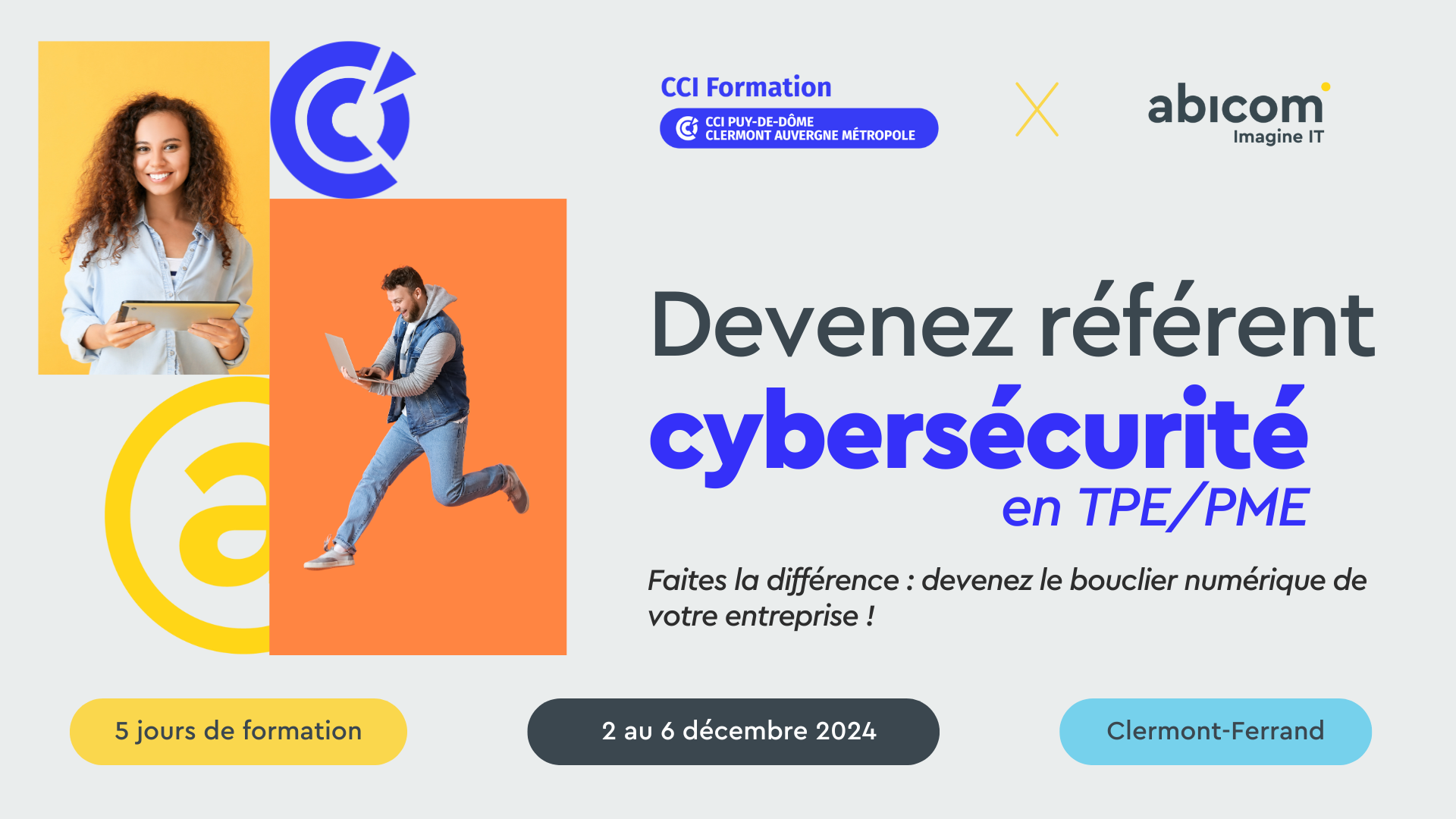 Sécurisez l'avenir numérique de votre entreprise avec la formation cybersécurité de CCI Formation et Abicom